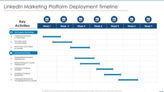 Linkedin Marketing Platform Deployment Timeline Ppt Microsoft