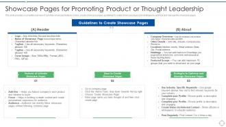 Linkedin Marketing Strategies To Grow Showcase Pages For Promoting Product Or Thought