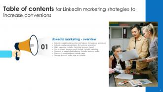 Linkedin Marketing Strategies To Increase Conversions Powerpoint Presentation Slides MKT CD V Graphical Multipurpose