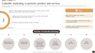 Linkedin Marketing To Promote Product And Services Applying Multiple Marketing Strategy SS V