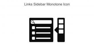 Links Sidebar Monotone Icon In Powerpoint Pptx Png And Editable Eps Format
