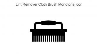 Lint Remover Cloth Brush Monotone Icon In Powerpoint Pptx Png And Editable Eps Format