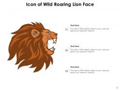 Lion Roaring Representing Landscape Astrological Symbol Face