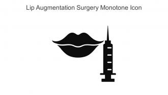 Lip Augmentation Surgery Monotone Icon In Powerpoint Pptx Png And Editable Eps Format