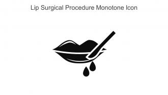Lip Surgical Procedure Monotone Icon In Powerpoint Pptx Png And Editable Eps Format