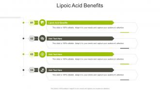 Lipoic Acid Benefits In Powerpoint And Google Slides Cpb