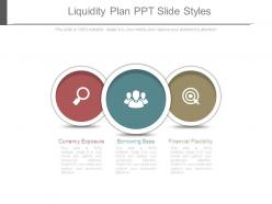 Liquidity plan ppt slide styles