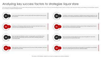 Liquor Store Franchise Business Plan Analyzing Key Success Factors Strategize BP SS