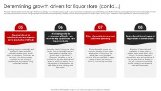 Liquor Store Franchise Business Plan Determining Growth Drivers For Liquor Store BP SS Informative Editable