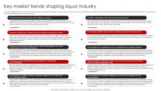 Liquor Store Franchise Business Plan Key Market Trends Shaping Liquor Industry BP SS