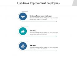 List areas improvement employees ppt powerpoint presentation layouts slide portrait cpb