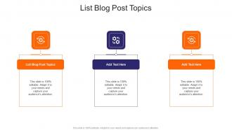 List Blog Post Topics In Powerpoint And Google Slides Cpb