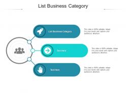 List business category ppt powerpoint presentation infographics diagrams cpb