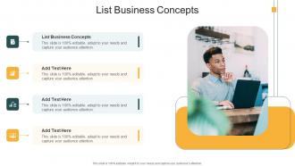 List Business Concepts In Powerpoint And Google Slides Cpb