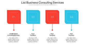 List Business Consulting Services Ppt Powerpoint Presentation Slides Inspiration Cpb