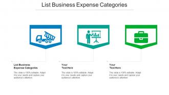 List Business Expense Categories Ppt Powerpoint Presentation Ideas Designs Download Cpb
