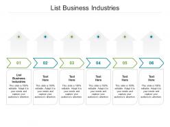 List business industries ppt powerpoint presentation icon file formats cpb