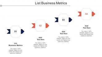 List Business Metrics Ppt Powerpoint Presentation Portfolio Ideas Cpb
