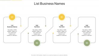 List Business Names In Powerpoint And Google Slides Cpb