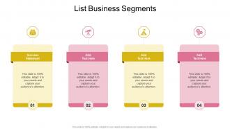 List Business Segments In Powerpoint And Google Slides Cpb