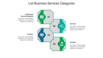 List business services categories ppt powerpoint presentation summary rules cpb