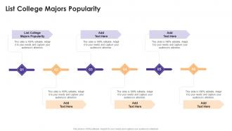 List College Majors Popularity In Powerpoint And Google Slides Cpb