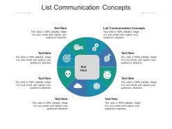 List communication concepts ppt powerpoint presentation layouts maker cpb