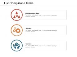 List compliance risks ppt powerpoint presentation professional gallery cpb