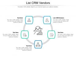 List crm vendors ppt powerpoint presentation summary outline cpb