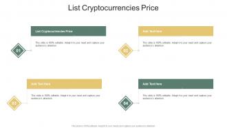 List Cryptocurrencies Price In Powerpoint And Google Slides Cpb