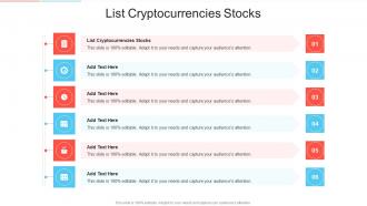 List Cryptocurrencies Stocks In Powerpoint And Google Slides Cpb