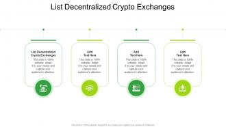 List Decentralized Crypto Exchanges In Powerpoint And Google Slides Cpb