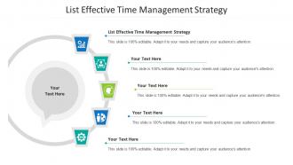 List effective time management strategy ppt powerpoint presentation slides gridlines cpb