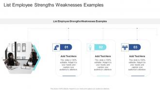 List Employee Strengths Weaknesses Examples In Powerpoint And Google Slides Cpb