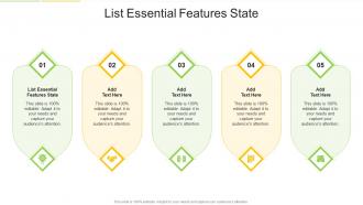 List Essential Features State In Powerpoint And Google Slides Cpb