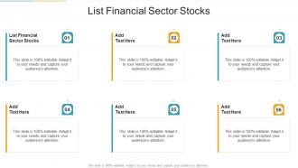 List Financial Sector Stocks In Powerpoint And Google Slides Cpb
