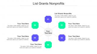 List Grants Nonprofits Ppt Powerpoint Presentation Sample Cpb