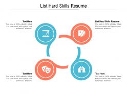 List hard skills resume ppt powerpoint presentation infographics examples cpb