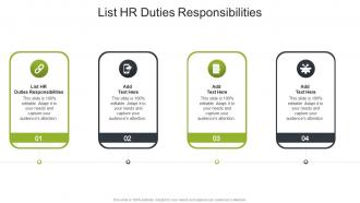 List HR Duties Responsibilities In Powerpoint And Google Slides Cpb