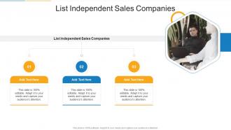 List Independent Sales Companies In Powerpoint And Google Slides Cpb