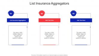 List Insurance Aggregators In Powerpoint And Google Slides Cpb