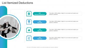 List Itemized Deductions In Powerpoint And Google Slides Cpb