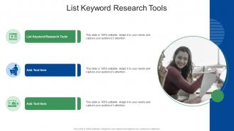List Keyword Research Tools In Powerpoint And Google Slides Cpb