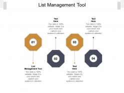 List management tool ppt powerpoint presentation styles summary cpb