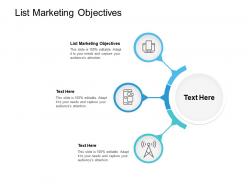List marketing objectives ppt powerpoint presentation gallery gridlines cpb