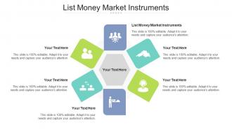 List money market instruments ppt powerpoint presentation outline example cpb