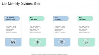 List Monthly Dividend ETFS In Powerpoint And Google Slides Cpb