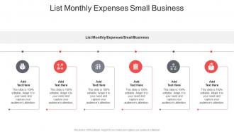 List Monthly Expenses Small Business In Powerpoint And Google Slides Cpb