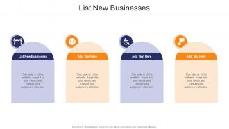 List New Businesses In Powerpoint And Google Slides Cpb