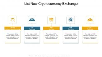 List New Cryptocurrency Exchange In Powerpoint And Google Slides Cpb